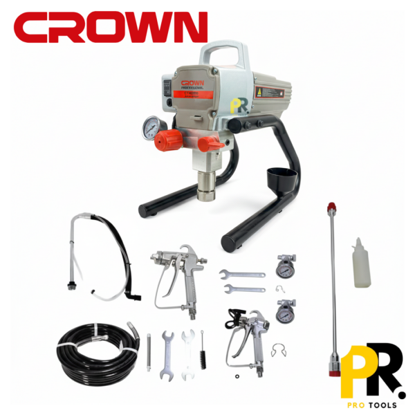 AIRLESS PULVERISATEUR DE PEINTURE 950W 227BAR CROWN | CT43010 ماكينة الرش