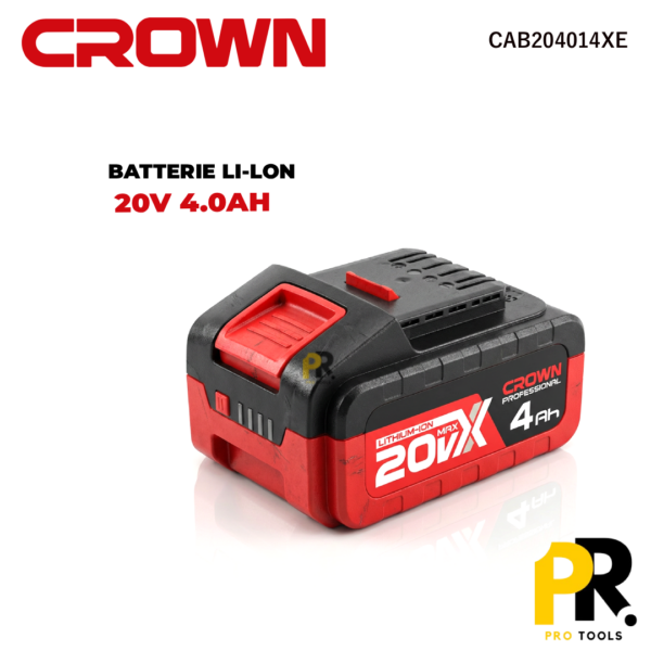 BATTERIE LI-LON 20V 4.0AH CROWN | CAB204014XE بطارية ليثيوم