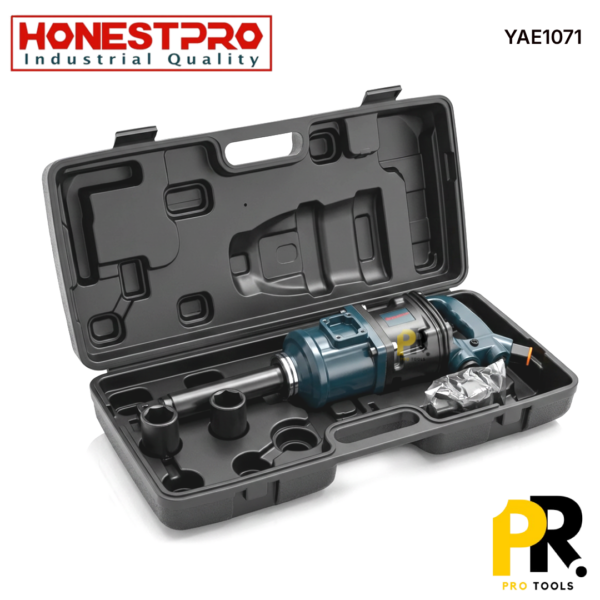 BOULONNEUSE CLE CHOC PNEUMATIQUE LOURD 1″ 2350N.M HONESTPRO | YAE1071 آلة فك البراغي بالضغط