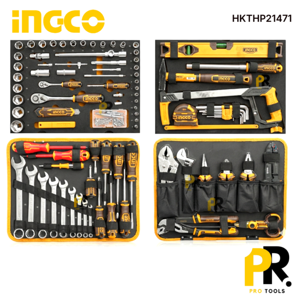 CAISSE A OUTILS 147PCS 3/4' 1/2' INGCO |  HKTHP21471 علبة مفاتيح