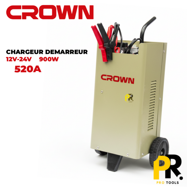 CHARGEURDEMARREUR12V-24V520A900WCROWN_CT370081PROTOOLS.png CHARGEUR DEMARREUR 12V-24V 520A 900W CROWN | CT37008 شاحن وبادئ تشغيل للسيارات