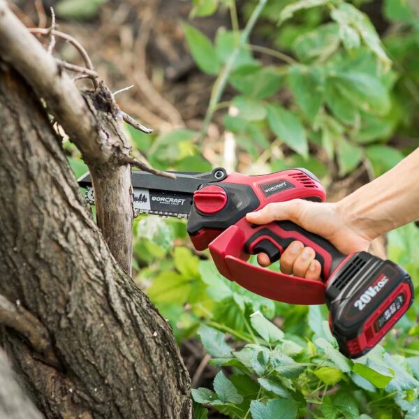 MINI SCIE A CHAINE 15CM 20V WORCRAFT | CHS-S20LiB منشار خشب بطارية