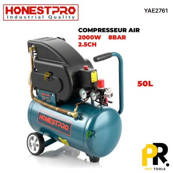 COMPRESSEURAIR2000W50LHONESTPRO_YAE27611PROTOOLS.png COMPRESSEUR AIR 2000W 50L HONESTPRO | YAE2761 ضاغط هواء