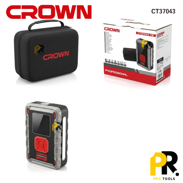 COMPRESSEUR_ET_BOOSTER_BATTERIE_AUTOMOBILE_24000MAH_CROWN___CT37043_2_PROTOOLS.png COMPRESSEUR ET BOOSTER BATTERIE AUTOMOBILE 24000MAH CROWN | CT37043 جهاز نفخ متعدد الوظائف