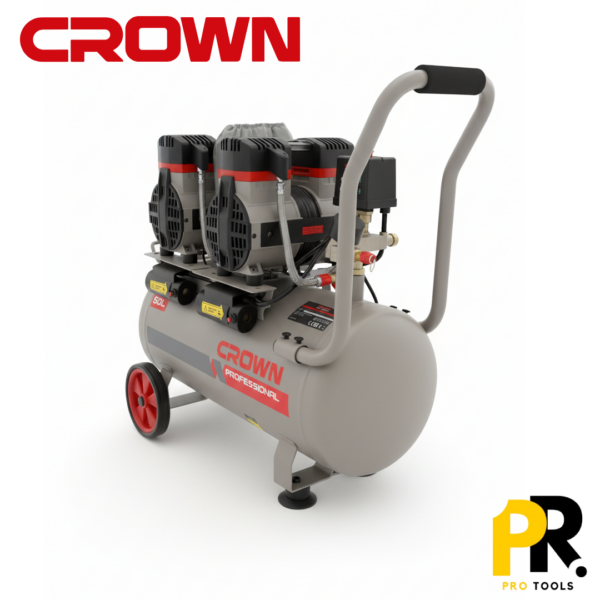 COMPRESSEUR SILENTIEUX 50LT 1160W CROWN | CT36107 ضاغط هواء