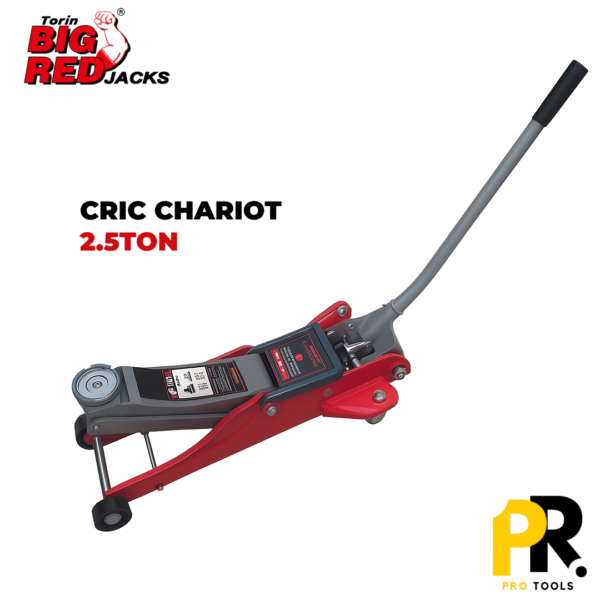 CRICBIGRED2.5T.png CRIC CHARIOT 2.5 TON BIG RED | T825010 رافعة هيدروليكية بعجلات