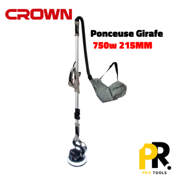 PONCEUSE ENDUIT GIRAFE 750W 215MM CROWN CT13608L مصنفرة الحوائط