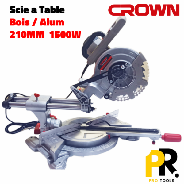 SCIE A TABLE GLISSIERE 15OOW 210MM CRON CT15289P الة تقطيع الخشب و الالمنيوم