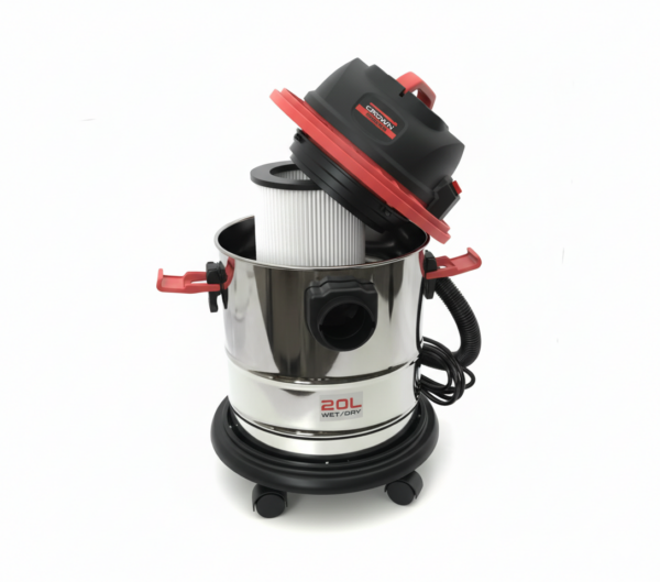 CT42046-4.png ASPIRATEUR WATER & DRY ET SOUFFLEUR ELECTRIQUE 20L 1000W CROWN | CT42046 مكنسة كهربائية