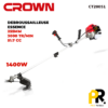 DEBROUSSAILLEUSE ESSENCE 255MM 51.7CM³ 1400W CROWN | CT20051 آلة قص العشب وقطع الأشواك