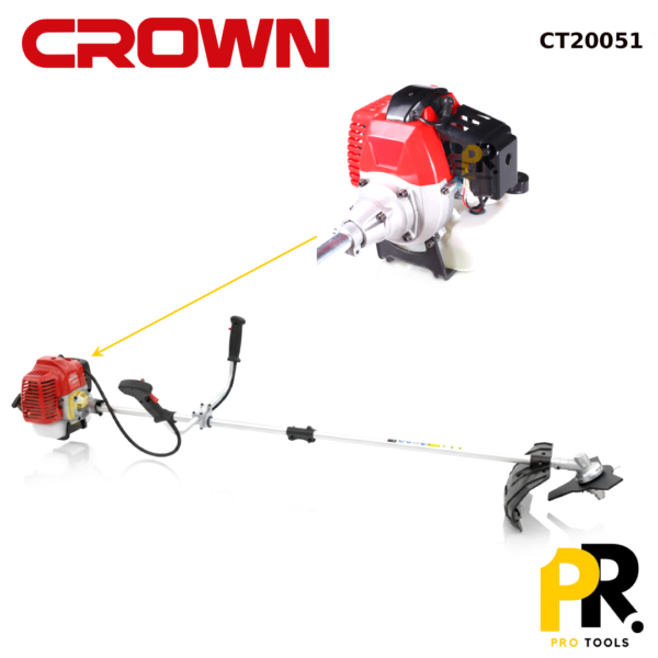 DEBROUSSAILLEUSE ESSENCE 255MM 51.7CM³ 1400W CROWN | CT20051 آلة قص العشب وقطع الأشواك