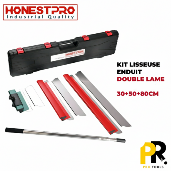 KITLISSEUSEENDUITHONESTPRO_YAE02351PROTOOLS.png KIT LISSEUSE ENDUIT 30+50+80CM DOUBLE LAME HONESTPRO | YAB0235