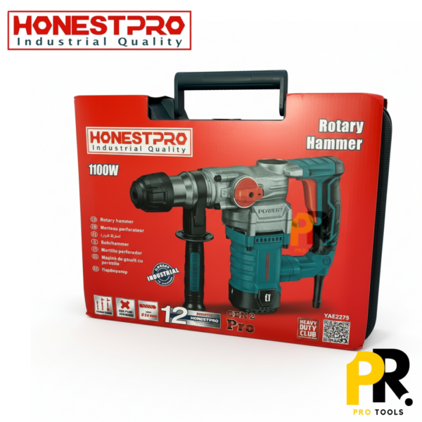 MARTEAU PERFORATEUR 1100W 26MM 2.6J SDS PLUS HONESTPRO | YAE2273 مثقاب ثقب الصخور