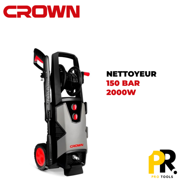 NETTOYEUR HAUTE PRESSION 150BAR 2000W CROWN | CT42024 جهاز التنظيف بالضغط العالي
