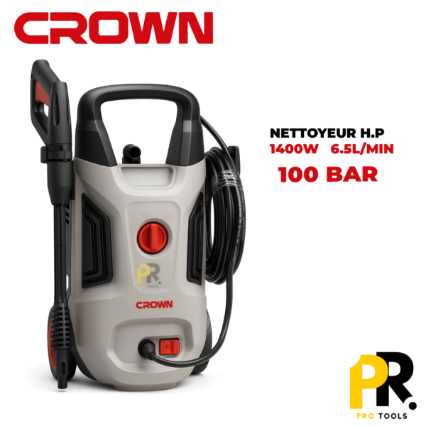 NETTOYEURHAUTEPRESSION100BAR1400WCROWN_CT420891PROTOOLS.png NETTOYEUR HAUTE PRESSION 100BAR 1400W CROWN | CT42089 جهاز التنظيف بالضغط العالي