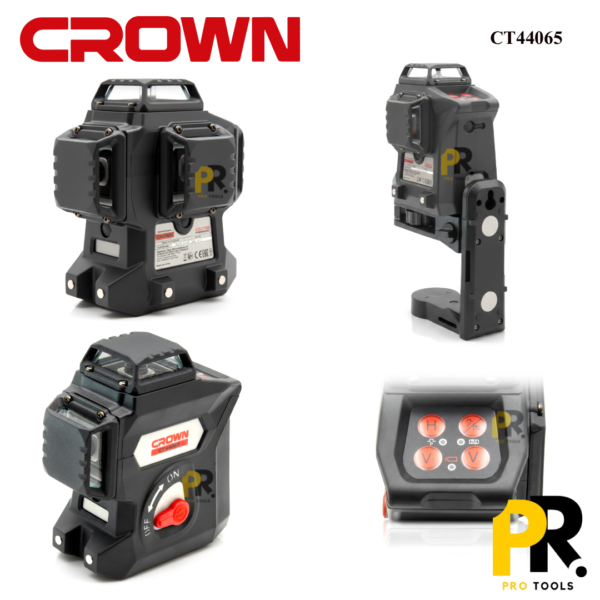 NIVEAU LASER AUTO-NIVELANT 10M 7,4V CROWN | CT44065 BMC ميزان ليزر