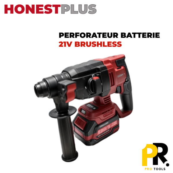 PERFO_H_21V_MAON.png MARTEAU PERFORATEUR A BATTERIE 21V BRUSHLESS HONESTPLUS | YAE6130 مطرقة ثقب وحفر لاسلكية