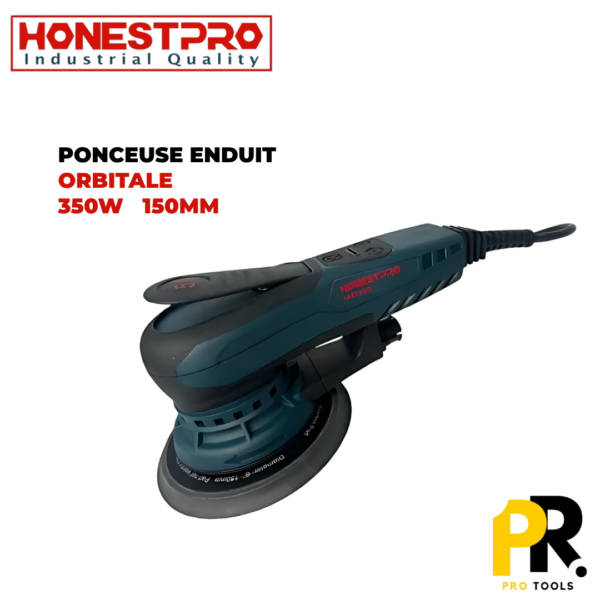 PNCEUSEENDUIT350WHPRO.png PONCEUSE ENDUIT ELECTRIC ORBITALE 150MM 350W HONESTPRO | YAE2800 آلة صنفرة الجدران