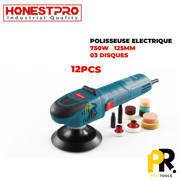 POLISSEUSEELECTRIQUE750W125MM12PCSHONESTPRO_YAE22271PROTOOLS.png POLISSEUSE ELECTRIQUE 750W 125MM AVEC 12PCS HONESTPRO | YAE2227 آلة تلميع كهربائية