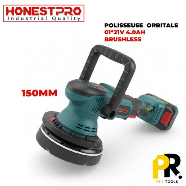 POLISSEUSEORBITALEBATTERIE150MM21V4.0AHHONESTPRO_YAE26541PROTOOLS.png POLISSEUSE ORBITALE BATTERIE 150MM 21V 4.0AH HONESTPRO | YAE2654 آلة التلميع بالبطارية