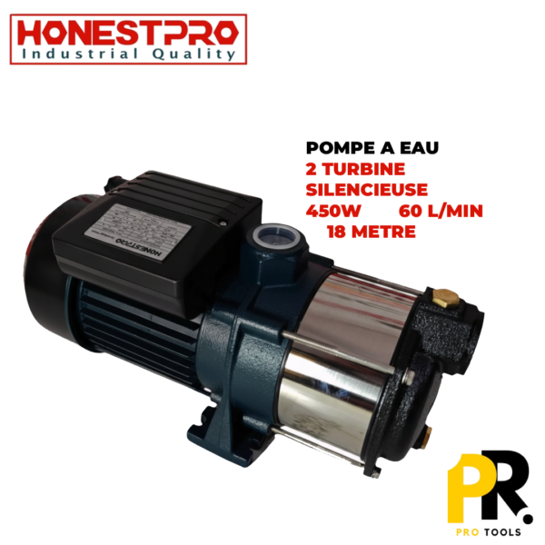 POMPE A EAU SILENCIEUSE 2 TURBINE 450W | YAE2077 مضخة
