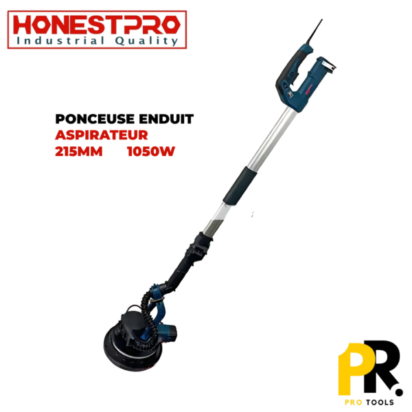 PONCEUSE GIRAFE ENDUIT 215MM 1050W + ASPIRATEUR HONESTPRO | YAE2799 مصنفرة الحوائط