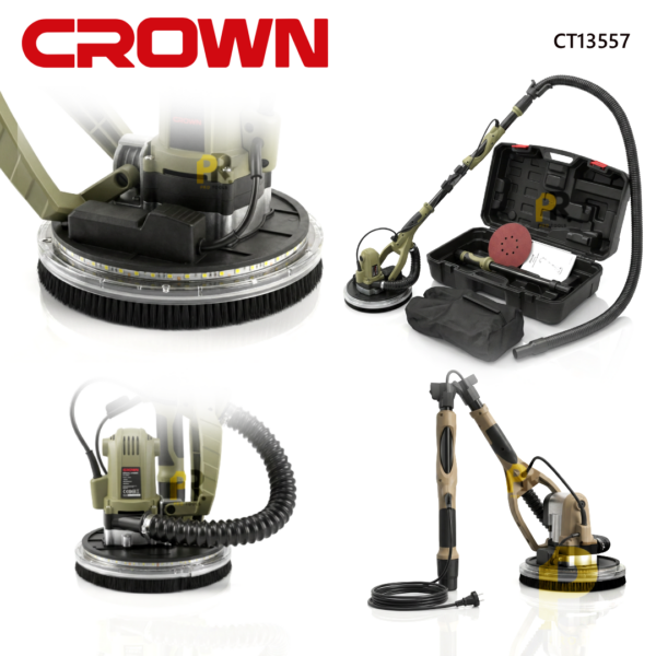 PONCEUSE ENDUIT GIRAFE 1050W 225MM CROWN | CT13557 مصنفرة الحوائط