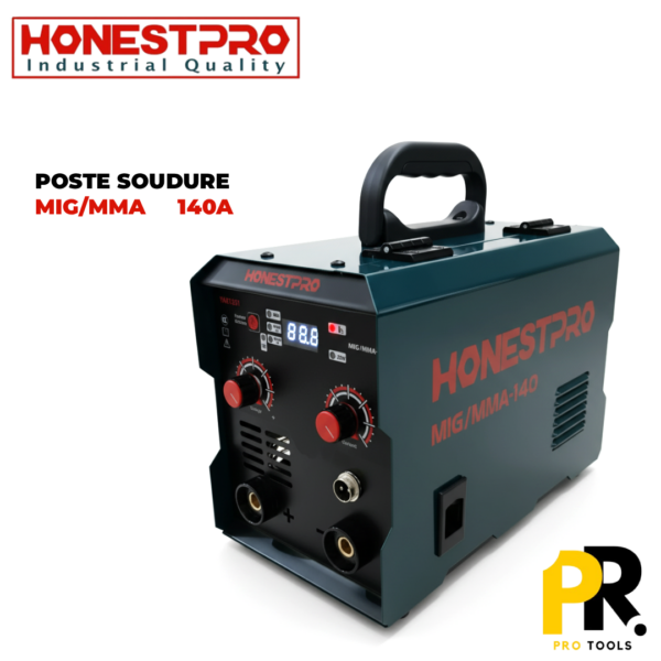 POSTE SOUDURE 220V 140A MIG/MMA HONESTPRO | YAE1351 جهاز التلحيم بالسلك والقضبان