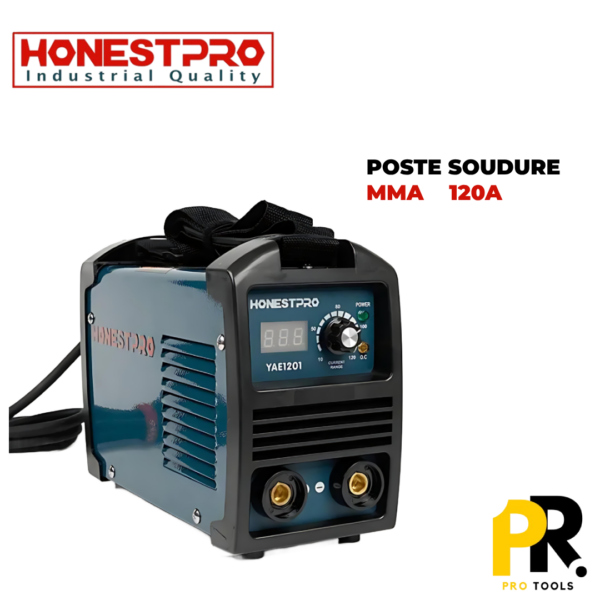 POSTESOUDUREHPRO120A.png POSTE SOUDURE MMA 120A 220V HONESTPRO | YAE1201 جهاز تلحيم كهربائي