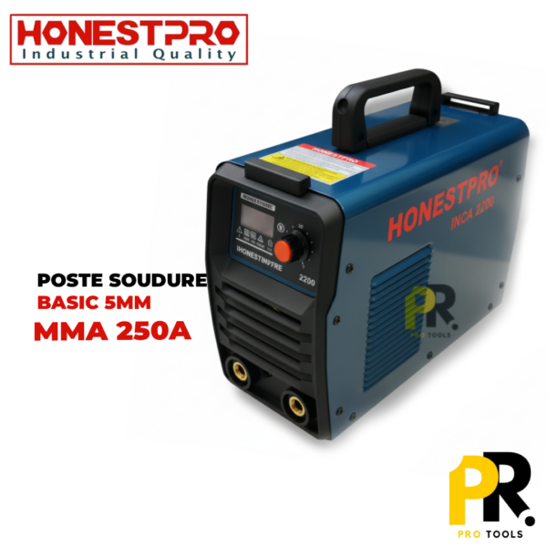 POSTESOUDUREMMA250A220VHONESTPRO_YAE34541PROTOOLS.png POSTE SOUDURE MMA 250A 220V HONESTPRO | YAE3454 جهاز التلحيم بالسلك