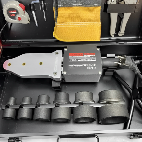 PPR-CROWN-2000W.png SOUDEUSE TUBE PPR 2000W 20-63MM 0-300C CROWN | CT19029 آلة لحام الأنابيب