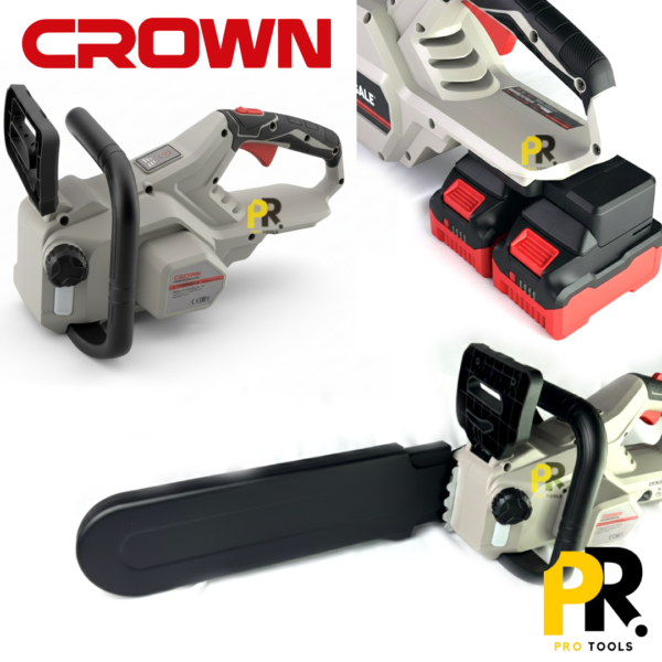 SCIE A CHAINE BATTERIE 16'POUCE 400MM 40V 4.0AH CROWN | CT29048XS-C4 منشار الخشب