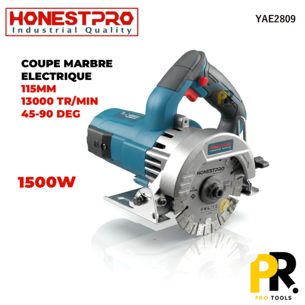 TRONCONNEUSEMARBRE1500W115MMHONESTPRO_YAE28091PROTOOLS.png TRONCONNEUSE MARBRE 1500W 115MM HONESTPRO | YAE2809 منشار قطع الرخام