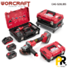 TRONCONNEUSE MEULEUSE BATTERIE 115MM 20V 4.0AH BRUSHLESS WORCRAFT | CAG-S20LIBS التقطيع