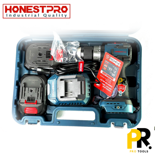 VISSEUSE PERCEUSE 21V 2.0AH 60N.M HONESTPRO | YAE6120 الة فك البراغي