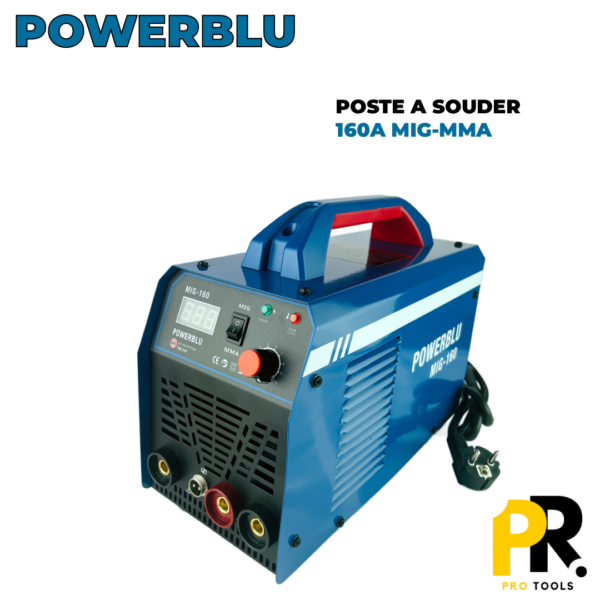 POSTE SOUDURE 160A 220V MIG MMA POWERBLU | YAE1210  جهاز التلحيم الاحترافي