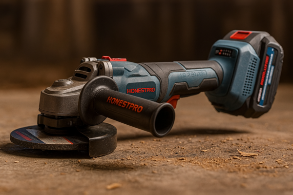 TRONCONNEUSE MEULEUSE ANGULAIRE A BATTERIE 115MM 21V 4.0AH HONESTPRO | YAE6152 الة تقطيع ببطارية