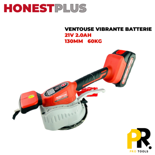 VENTOUSE VIBRANTE 130MM 60KG 21V 2.0AH HONESTPLUS | YAE4619 الة وضع السيراميك بالاهتزاز
