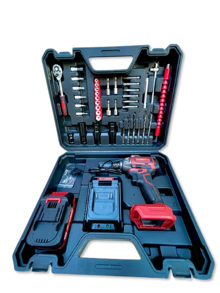 YAE6137-2.png BOULONNEUSE CLE A CHOC + VISSEUSE + PERCEUSE BATTERIE 21V BRUSHLESS 350N.M HONESTPLUS | YAE6137 آلة فك البراغي ببطارية