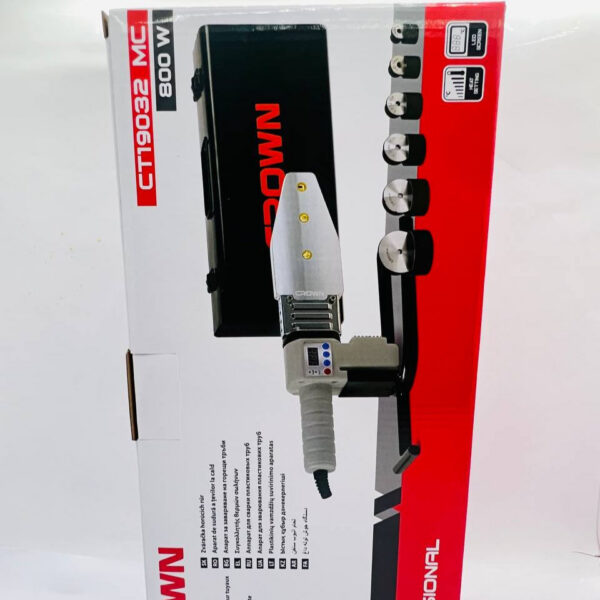 photo_5771447550967138640_y.jpg SOUDEUSE TUBE PPR 800W 20-63MM 0-300C CROWN | CT19032 آلة لحام الأنابيب