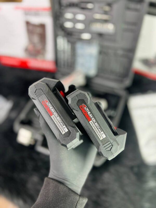 KIT VISSEUSE PERCEUSE 20V 2.0AH 50PCS CROWN | CT21102H-2-50 علبة أدوات