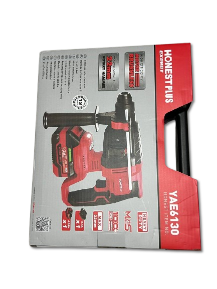 MARTEAU PERFORATEUR A BATTERIE 21V BRUSHLESS HONESTPLUS | YAE6130 مطرقة ثقب وحفر لاسلكية