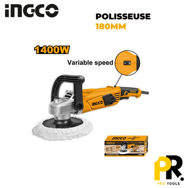 POLISSEUSE ELECTRIC 180MM 1400W INGCO | الة التلميع الكهربائية