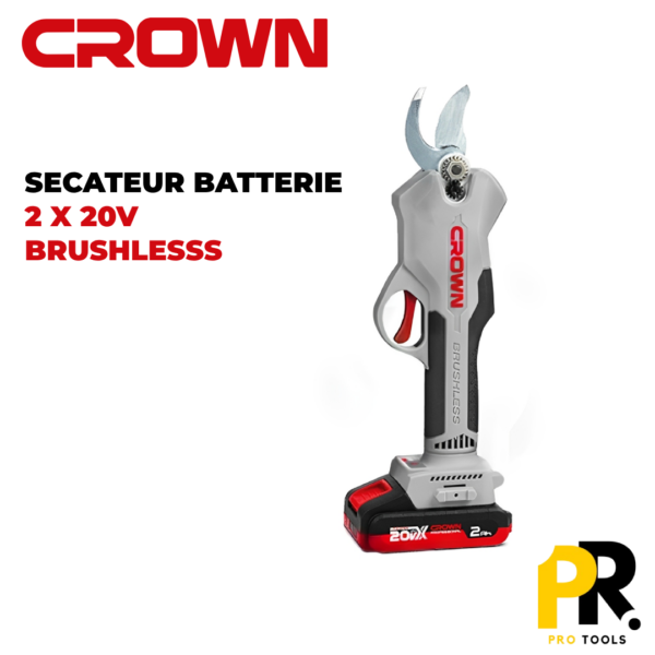 template_3.png SECATEUR 20V BRUSHLESS CROWN | CT29001HX-2 BMC مقص أفرع شجر بالبطارية