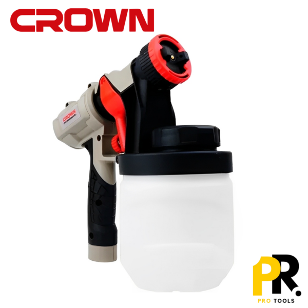 PISTOLET PEINTURE ELECTRIQUE 1200W 900ML CROWN | CT31015 جهاز الطلاء الكهربائي