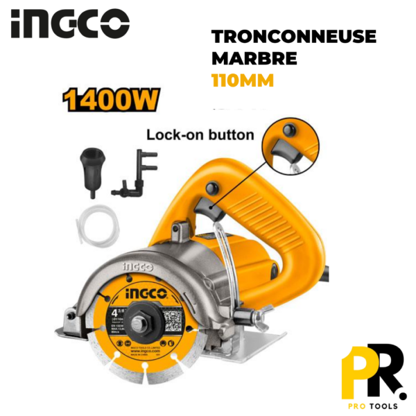 TRONCONNEUSE MARBRE 1400W 110MM INGCO| MC14008  منشار قطع الرخام