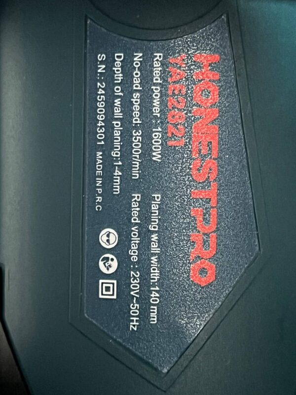 GRATOIRE MURAL 1600W 26 LAMES HONESTPRO | YAE2821 جهاز كاشط الجدران